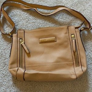 Kate Landry Cream Cross Body Purse